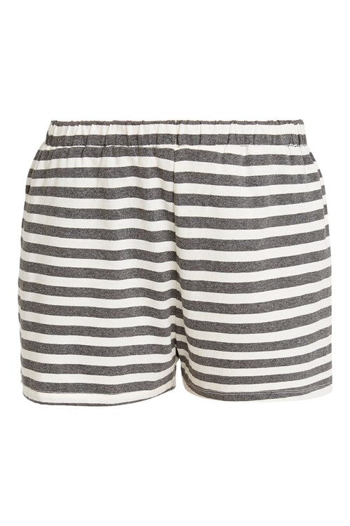 Stripe Grey Pyjama Shorts from People Tree Stripe Grey Pyjama Shorts from People Tree