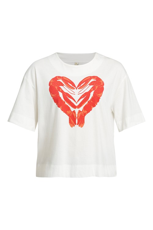 Peter Jensen Lobster Heart Tee from People Tree Peter Jensen Lobster Heart Tee from People Tree