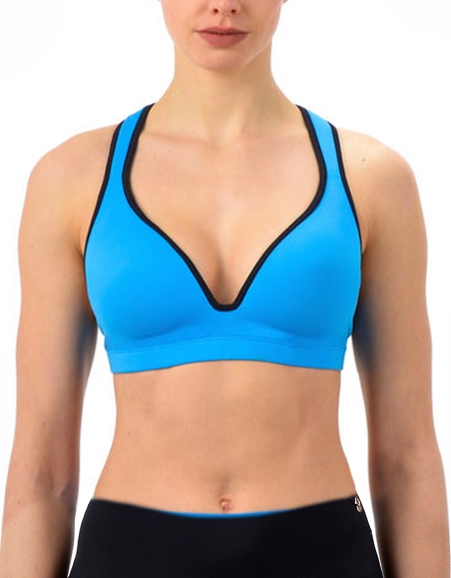 Blue Sports Bra Leilani – Gym To Swim® from RubyMoon Blue Sports Bra Leilani – Gym To Swim® from RubyMoon
