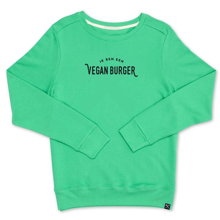 VEGAN BURGER - NAVY & GREEN UNISEX SWEAT from The Driftwood Tales VEGAN BURGER - NAVY & GREEN UNISEX SWEAT from The Driftwood Tales