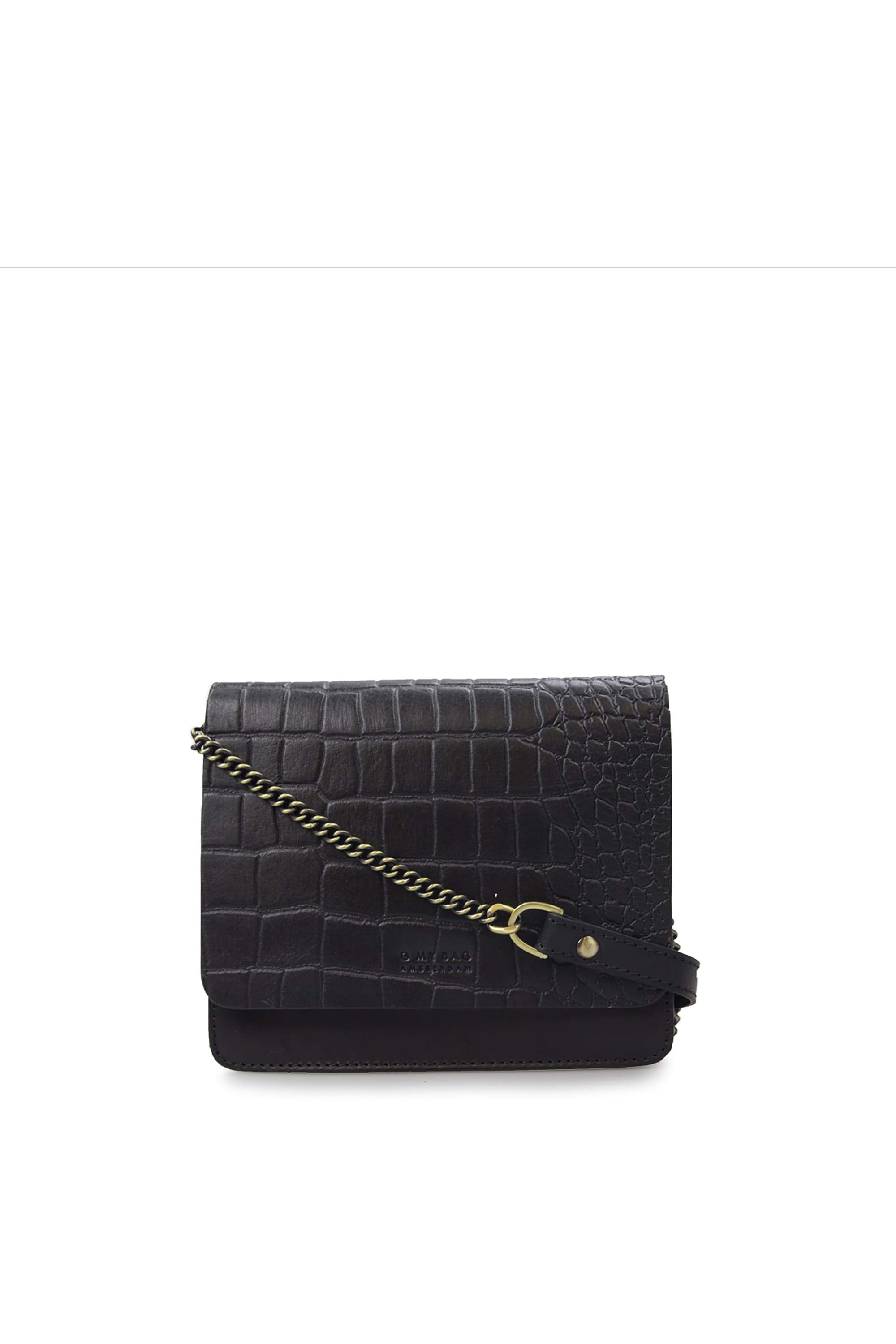 Audrey mini - classic black - croco from thegreenlabels Audrey mini - classic black - croco from thegreenlabels