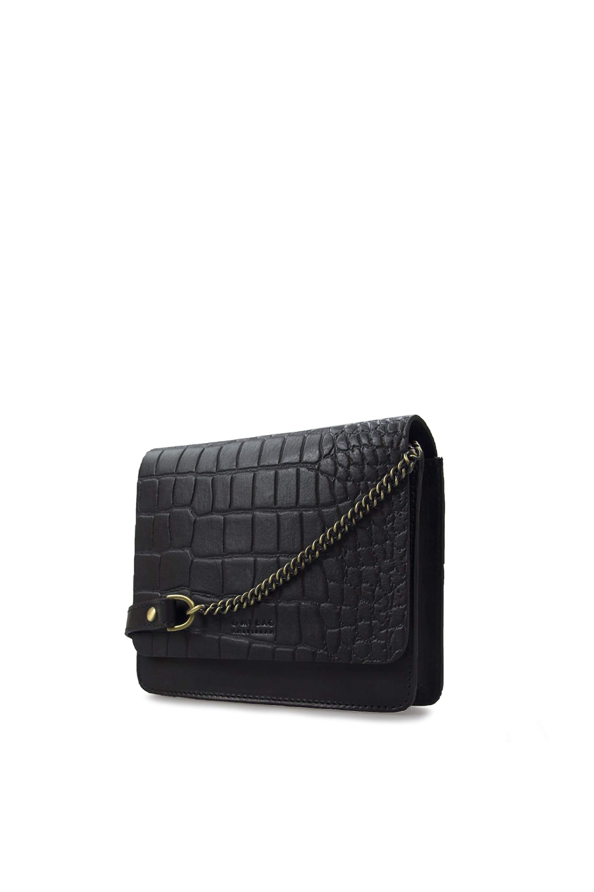 Audrey mini - classic black - croco from thegreenlabels Audrey mini - classic black - croco from thegreenlabels
